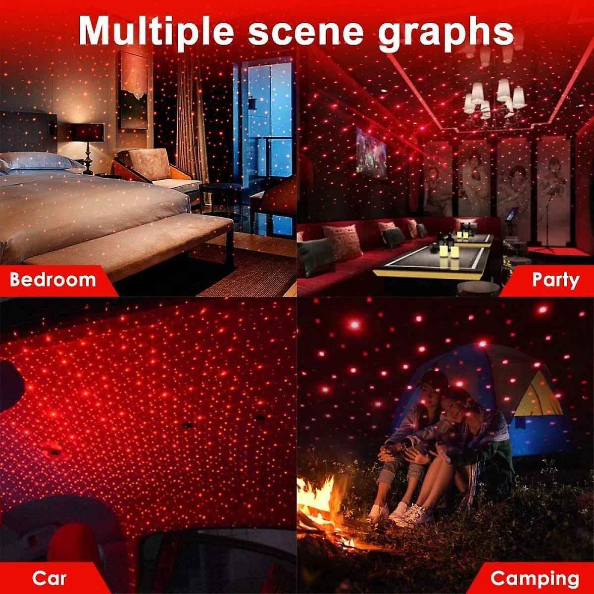 USB Star Night Light Projector for Car, Bedroom, Interior Decor, Mood Change Lighting