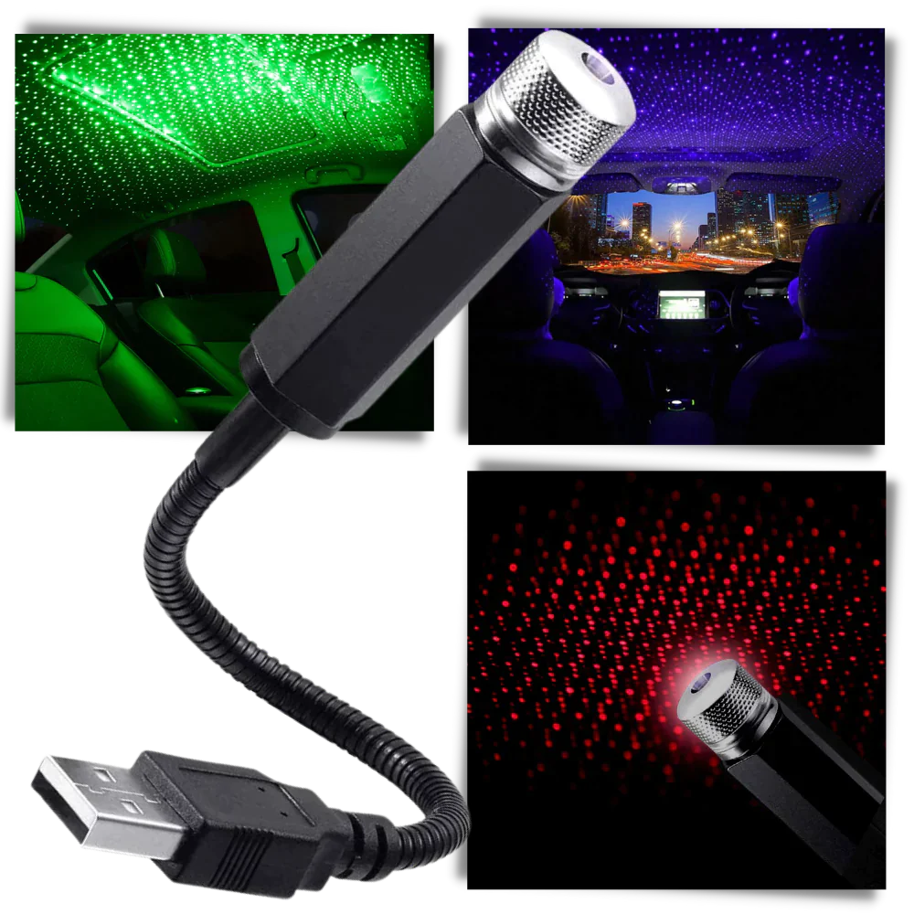 USB Star Night Light Projector for Car, Bedroom, Interior Decor, Mood Change Lighting