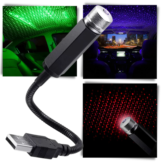 USB Star Night Light Projector for Car, Bedroom, Interior Decor, Mood Change Lighting