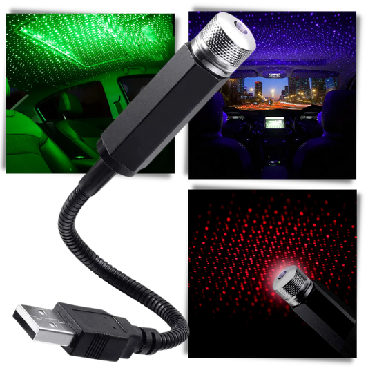 USB Roof Star Projector Car Lights with 3 Modes, Car Decor, Room Decor, Home Decor